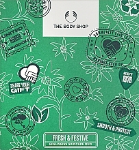 Zestaw - The Body Shop Fresh & Festive Edelweiss Skincare Duo Christmas Gift Set (cr/50ml + peel/100ml) — Zdjęcie N1