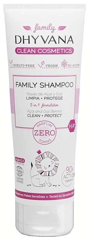 Rodzinny szampon do włosów - Dhyvana Family Acai & Goji Shampoo — Zdjęcie N1