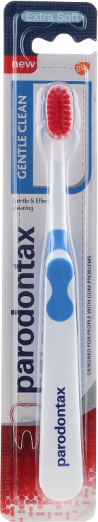 Ekstramiękka szczoteczka do zębów, biało-niebieska - Parodontax Gentle Clean Extra Soft — Zdjęcie N1