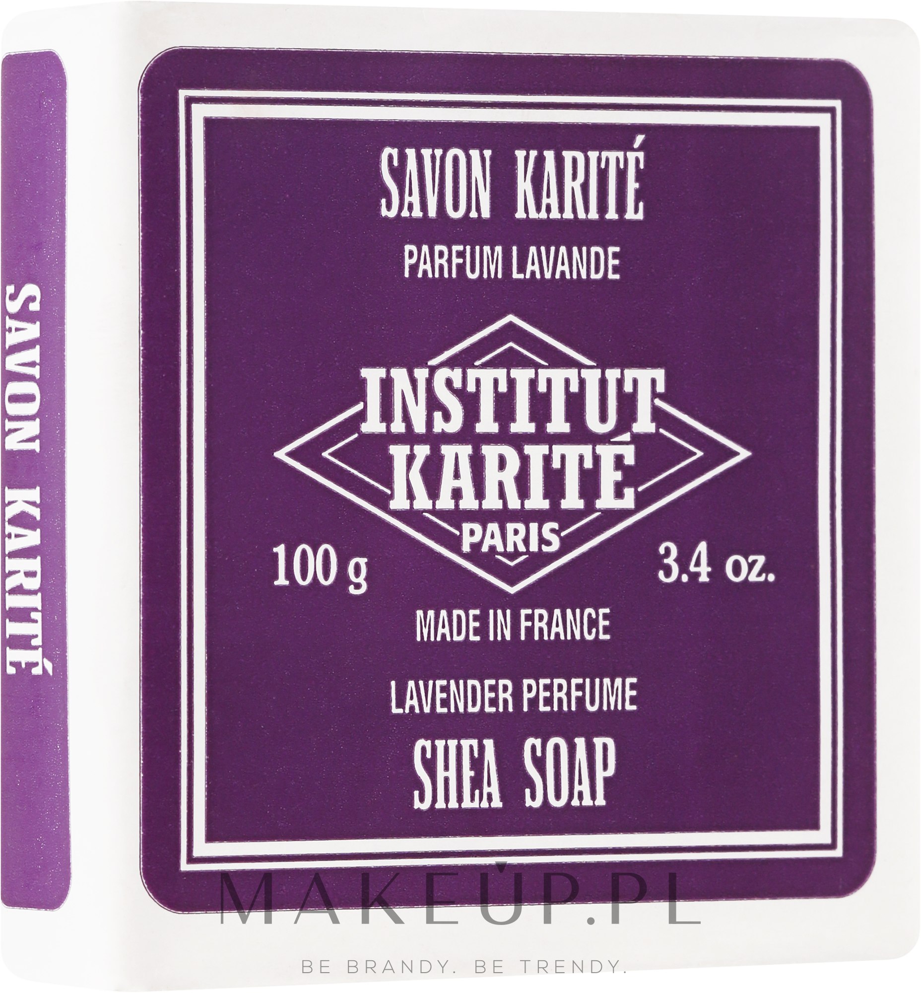 Kremowe mydło w kostce Lawenda - Institut Karité Lavande Shea Soap — Zdjęcie 100 g