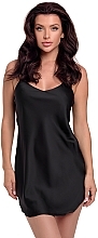 Damska koszula nocna, czarna Stoya - MAKEUP Women's Nightgown Black — Zdjęcie N2