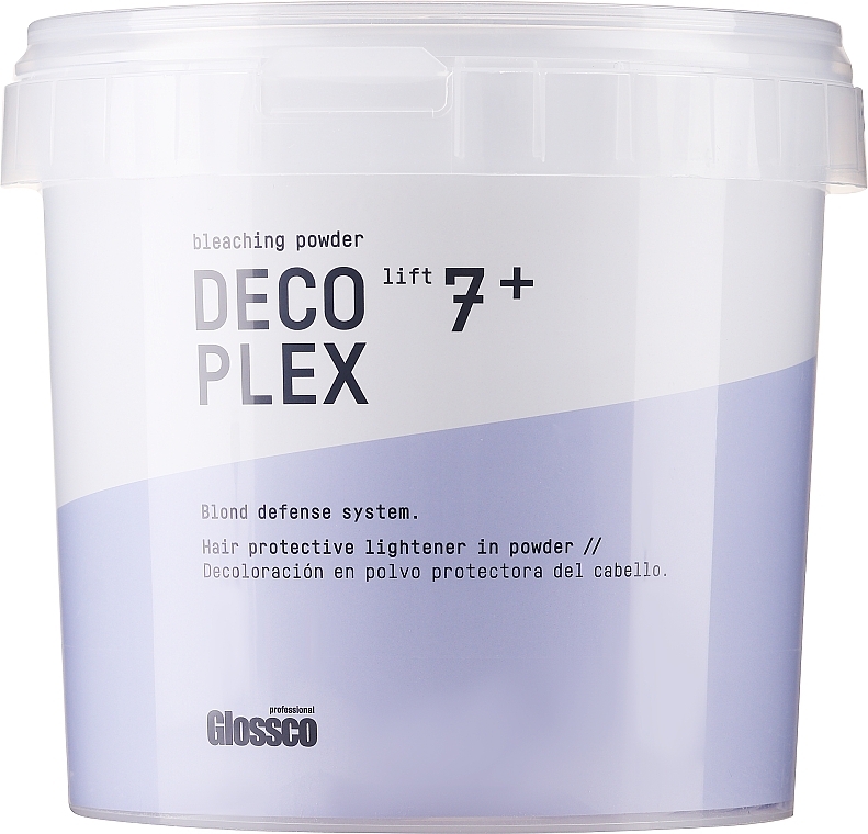 Puder rozjaśniający do włosów - Glossco Color DecoPlex Light 7+ Blond Defense System — Zdjęcie N1