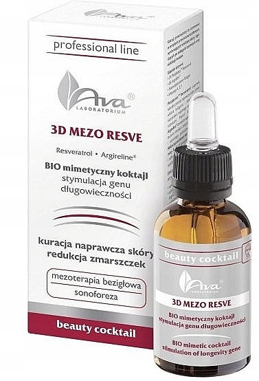 Przeciwzmarszczkowe serum do twarzy - Ava Laboratorium 3D Mezo Resve — Zdjęcie N1