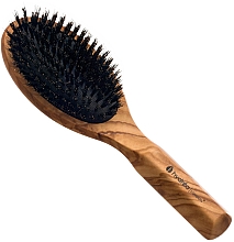 Szczotka do włosów z drewna oliwnego z włosiem dzika - Hydrea London Olive Wood Hair Brush With Boar Bristle — Zdjęcie N1