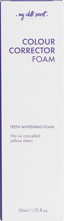 Pianka wybielająca zęby - My White Secret Color Corrector Foam — Zdjęcie N1