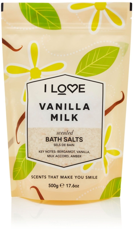 Pachnąca sól do kąpieli - I Love... Vanilla Milk Bath Salt — Zdjęcie N1