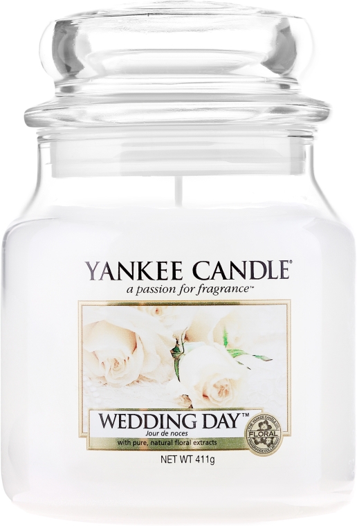 Świeca zapachowa w słoiku - Yankee Candle Wedding Day — Zdjęcie N1