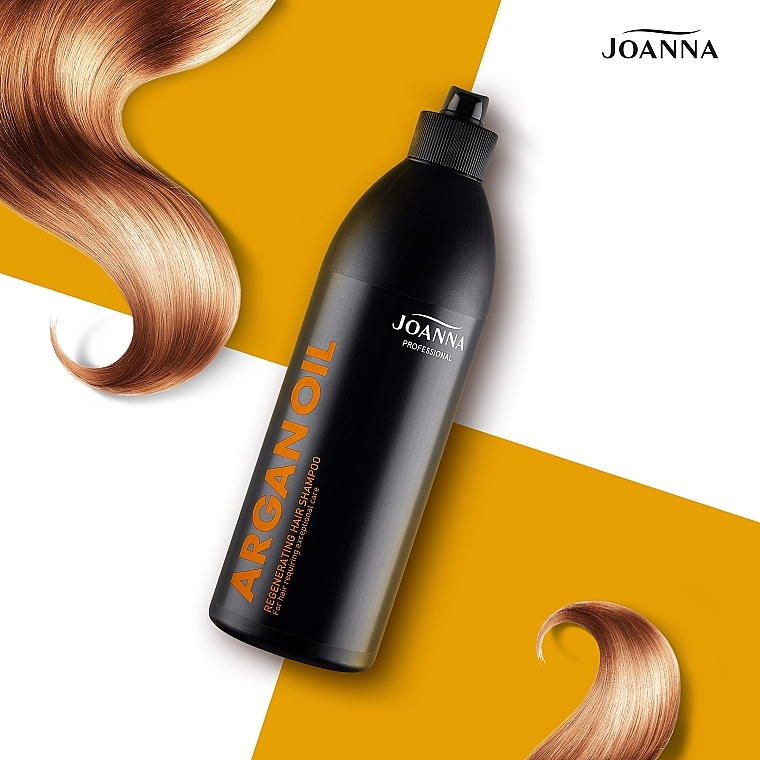 Regenerujący szampon do włosów wymagających szczególnej pielęgnacji z olejem arganowym - Joanna Professional — Zdjęcie N8