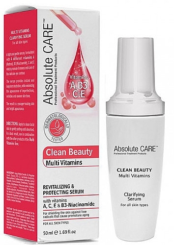 Serum do twarzy - Absolute Care Clean Beauty Multi Vitamins Revitalizing Protective Serum — Zdjęcie N1