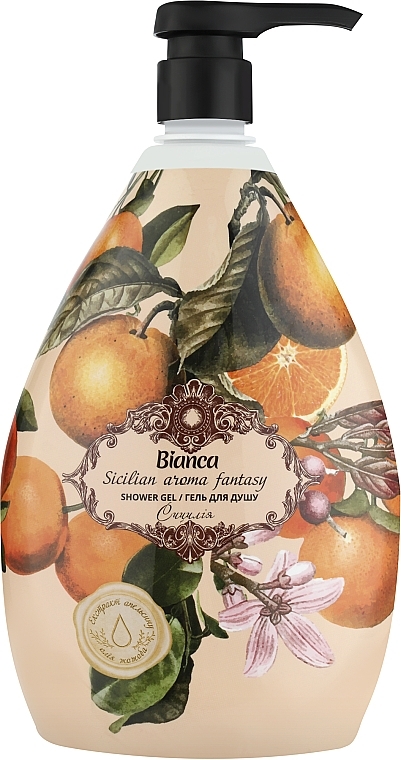 Żel pod prysznic z ekstraktem z pomarańczy i olejkiem jojoba - Bianca Silian Aroma Fantasy Shower Gel — Zdjęcie N1
