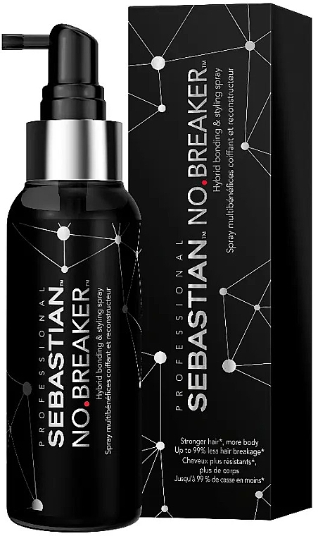 Hybrydowy spray utrwalający i stylizujący - Sebastian Professional No.Breaker Anti-Breakage Hybrid Fixation and Styling Spray — Zdjęcie N2