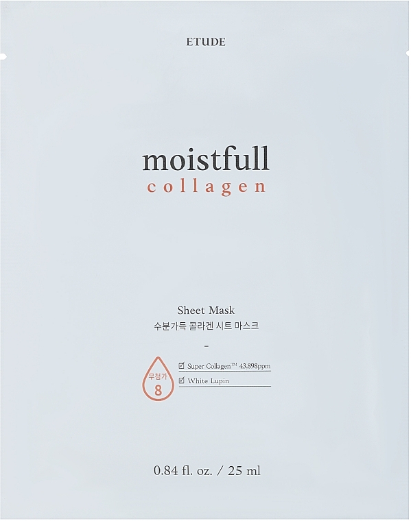 Kolagenowa maseczka w płachcie do twarzy - Etude Collagen Moistfull Mask Sheet — Zdjęcie N1