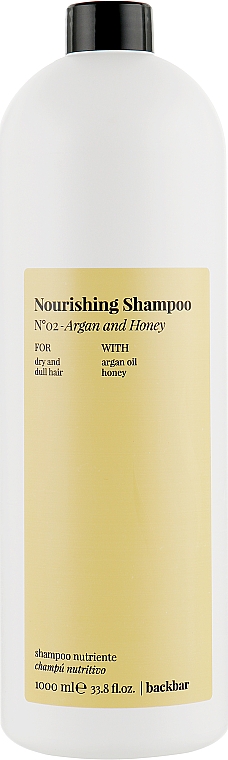 Szampon do włosów Olejek arganowy i miód - Farmavita Back Bar No2 Nourishing Shampoo Argan And Honey — Zdjęcie N3