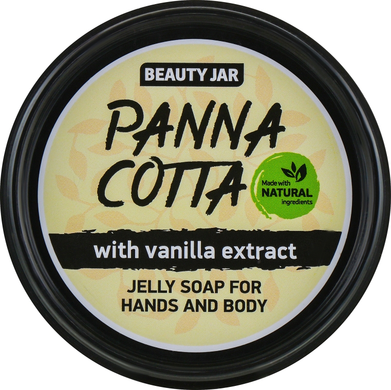 Żelowe mydło do rąk i ciała z ekstraktem z wanilii - Beauty Jar Panna Cotta Jelly Soap For Hands And Body — Zdjęcie N1