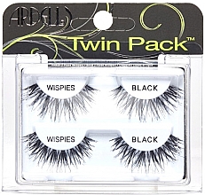 Sztuczne rzęsy, 2 pary - Ardell Twin Pack Wispies Black — Zdjęcie N1