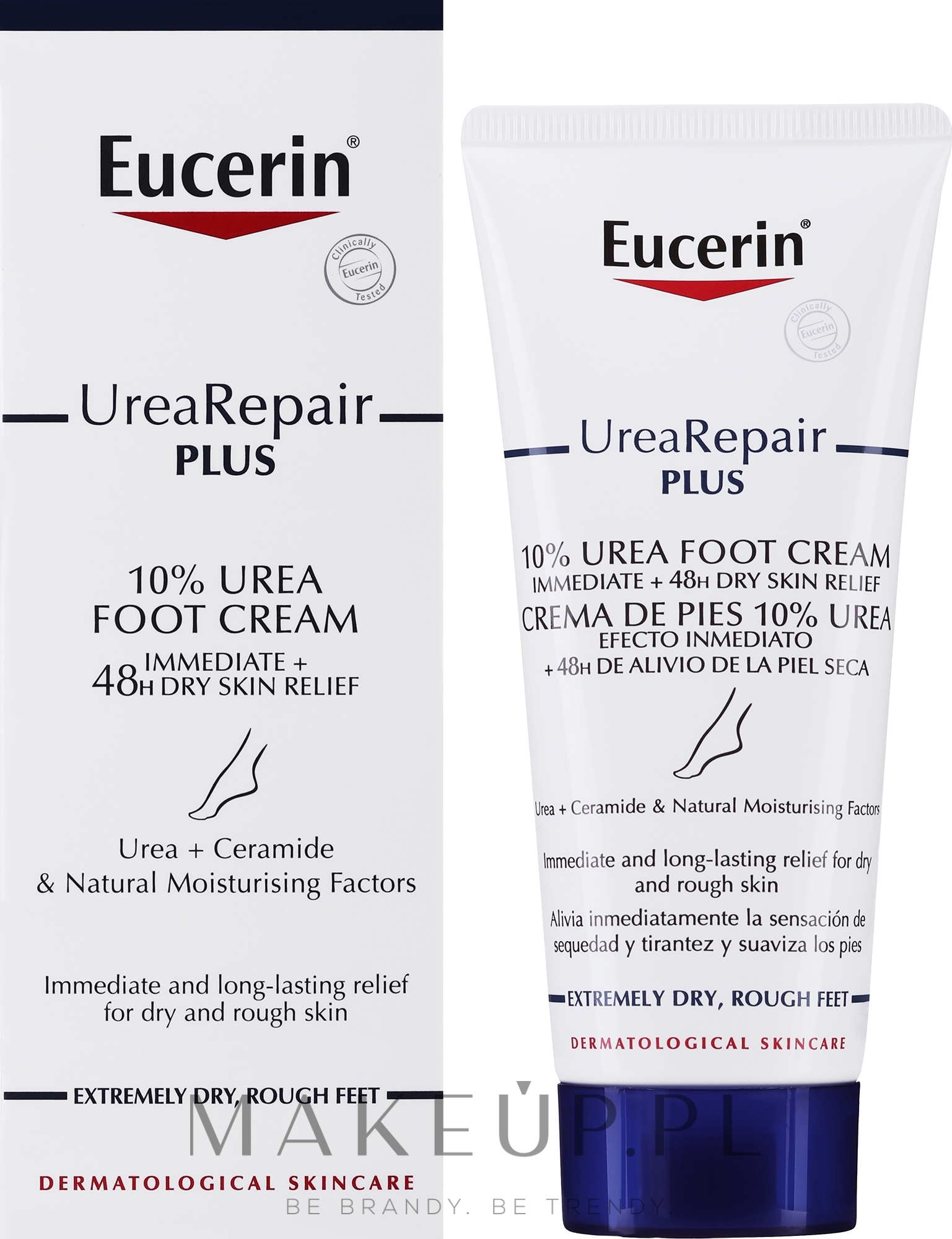Regenerujący krem do stóp z mocznikiem - Eucerin UreaRepair Plus Foot Cream 10% Urea — Zdjęcie 100 ml
