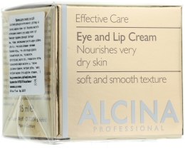 Kup Przeciwzmarszczkowy krem na okolice oczu i ust - Alcina E Eye And Lip Cream