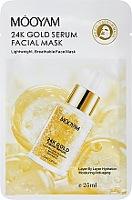 Kup Nawilżająca i przeciwstarzeniowa maseczka do twarzy z 24-karatowym złotem - Mooyam 24K Gold Serum Facial Mask