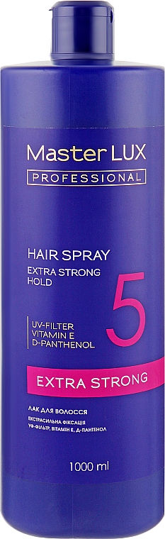 Bardzo mocny lakier do włosów - Master LUX Professional Extra Strong Hair Spray — Zdjęcie N3