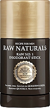 Kup Dezodorant w sztyfcie dla mężczyzn - Recipe For Men RAW Naturals No. 1 Deodorant Stick