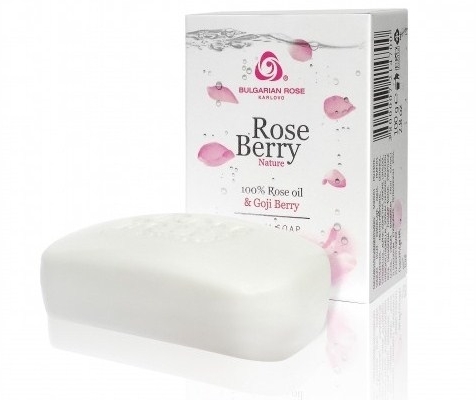 Kremowe mydło do rąk i ciała z olejkiem różanym i jagodami goji - Bulgarian Rose Rose Berry Nature Cream Soap