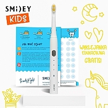 Elektryczna szczoteczka soniczna dla dzieci, biała - Smiley Light Kids — Zdjęcie N4