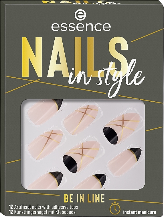 Samoprzylepne sztuczne paznokcie - Essence Nails In Style Be In Line — Zdjęcie N1