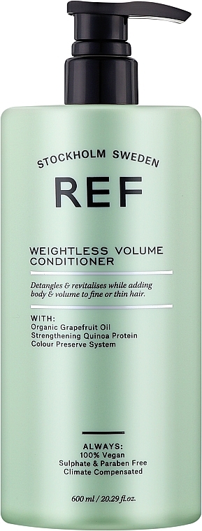 Odzywka do włosów słabych, wypadających i farbowanych - REF Weightless Volume Conditioner