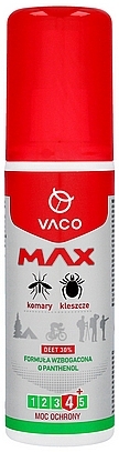 Spray na kleszcze, komary i muszki - Vaco Max DEET 30% — Zdjęcie N1
