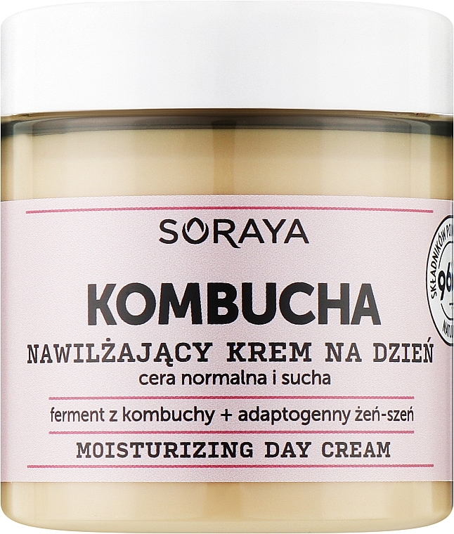 Nawilżający krem ​​na dzień do skóry normalnej i suchej - Soraya Kombucha Moisturizing Day Cream — Zdjęcie N1