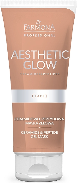 Ceramido-peptydowa maska ​​żelowa do twarzy - Farmona Professional Aesthetic Glow Ceramide & Peptide Gel Mask — Zdjęcie N1