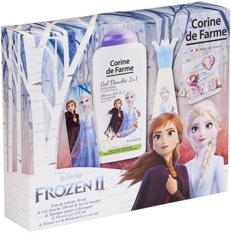 Corine De Farme Disney Frozen 2 - Zestaw dla dzieci (edt 30 ml + sh/gel 250 ml + acc) — фото N1