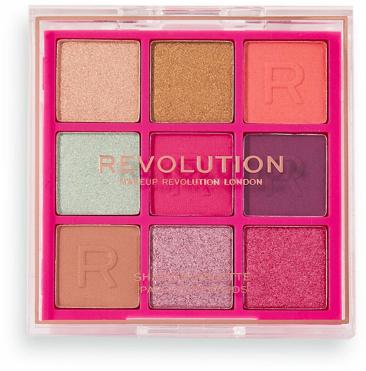 Paleta cieni do powiek - Makeup Revolution Neon Heat Eyeshadow Palette Tropic Pink — Zdjęcie N2