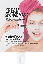 Kup PRZECENA! Maska kremowa do twarzy z białką glinką - CNF She's Lab Cream Sponge Mask *