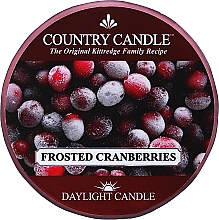 PREZENT! Podgrzewacz zapachowy - Country Candle Frosted Cranberry Daylight — Zdjęcie N1