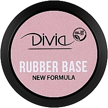 Baza pod lakier hybrydowy - Divia Rubber Base New Formula — Zdjęcie N3