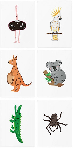Tatuaż tymczasowy Zwierzęta - TATTon.me Australian Animal AR Set — Zdjęcie N2