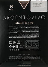 Rajstopy Model Top 40 DEN, koniak - Argentovivo — Zdjęcie N2