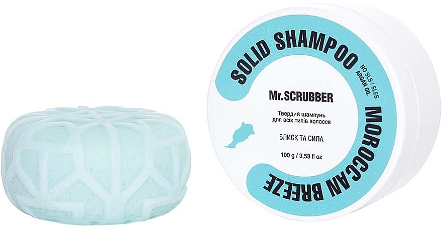 Szampon w kostce Połysk i siła - Mr.Scrubber Solid Shampoo Bar