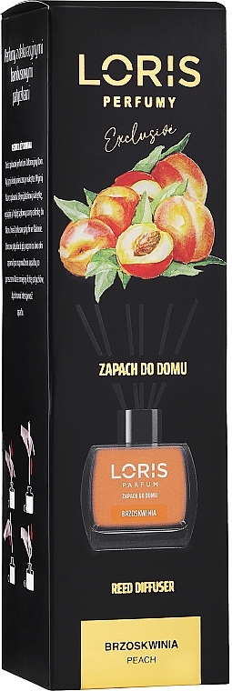 Dyfuzor zapachowy Brzoskwinia - Loris Parfum Peach Reed Diffuser — Zdjęcie N1