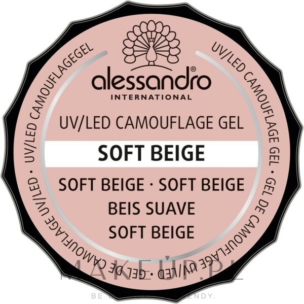 Żel kamuflujący do paznokci - Alessandro International Camouflage Gel Nature Rose  — Zdjęcie Soft Beige