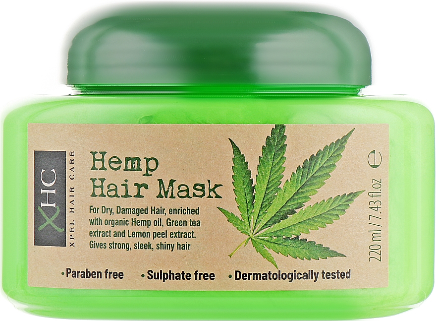 Maska do włosów z olejkiem z konopi - Xpel Marketing Ltd Hair Care Hemp Hair Mask