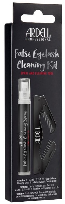 Zestaw - Ardell False Eyelash Cleaning Kit (spray/7.5ml + cleaning/tool/1pcs) — Zdjęcie N3