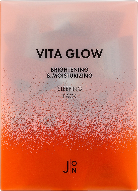 Maseczka do twarzy na noc z witaminami - J:ON Vita Glow Brightening & Moisturizing Sleeping Pack (mini produkt)	