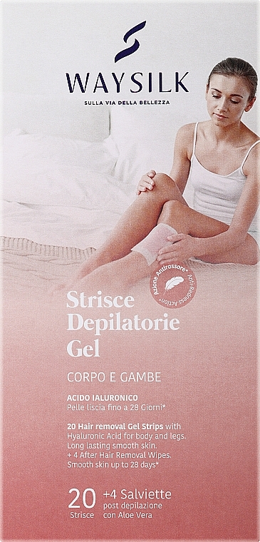 Paski żelowe do depilacji ciała - Waysilk Gel Hair Removal Strips — Zdjęcie N1