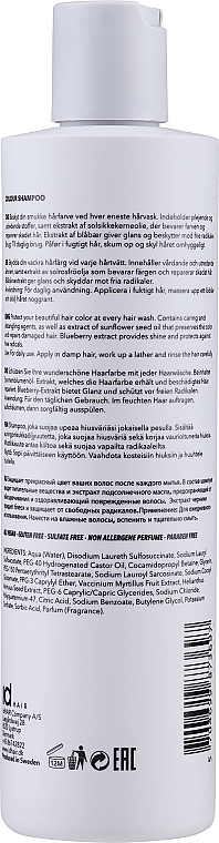 Szampon do włosów farbowanych z ceramidami, jagodami goji i olejem monoi - idHair Elements Xclusive Colour Shampoo — Zdjęcie N4