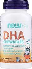 Kup Kapsułki do ssania dla dzieci wspierające pracę mózgu DHA 100 mg - Now Foods Kid's Chewable DHA 