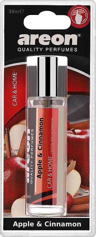 Dyfuzor zapachowy do samochodu Jabłko i cynamon - Areon Perfume Blister Apple & Cinnamon — Zdjęcie N1
