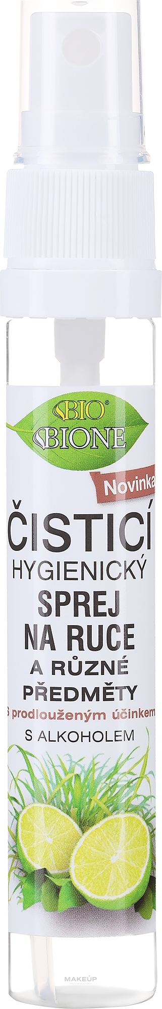 Higieniczny spray antybakteryjny do rąk - Bione Cosmetics Lemongrass And Lime Antibacterial Hand Spray — Zdjęcie 27 ml