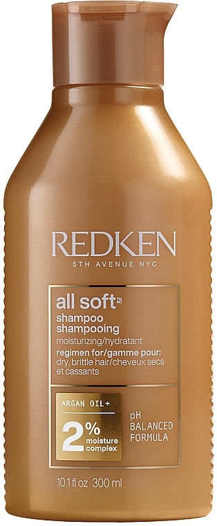 Szampon do włosów łamliwych - Redken All Soft Shampoo